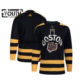 Kinder Boston Bruins Eishockey Trikot Blank Adidas 2023 Winter Classic Schwarz Authentic